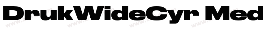 DrukWideCyr Medium字体转换